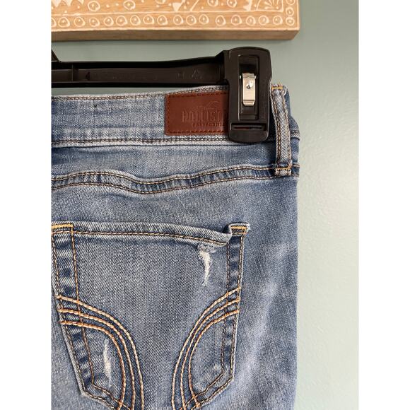 Hollister Light Blue Denim Ripped Skinny Jeans 0s - Picture 5 of 6